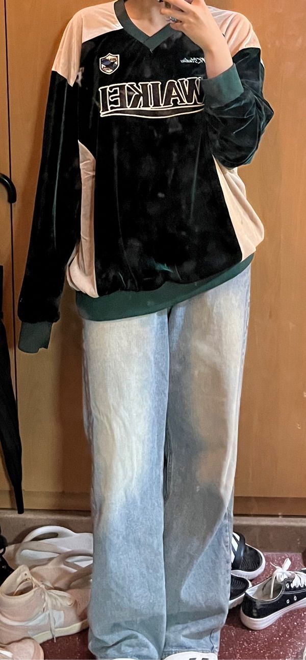 Tシャツ・カットソー Wai Kei Velvet Uniform Jersey T-Shirt Green MUSINSA | WAI KEI Velvet Uniform Jersey T-shirt Green
