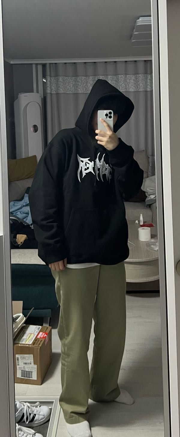 MUSINSA | GOTTER GALLERY GOTTER BIG LOGO HOODIE_BK