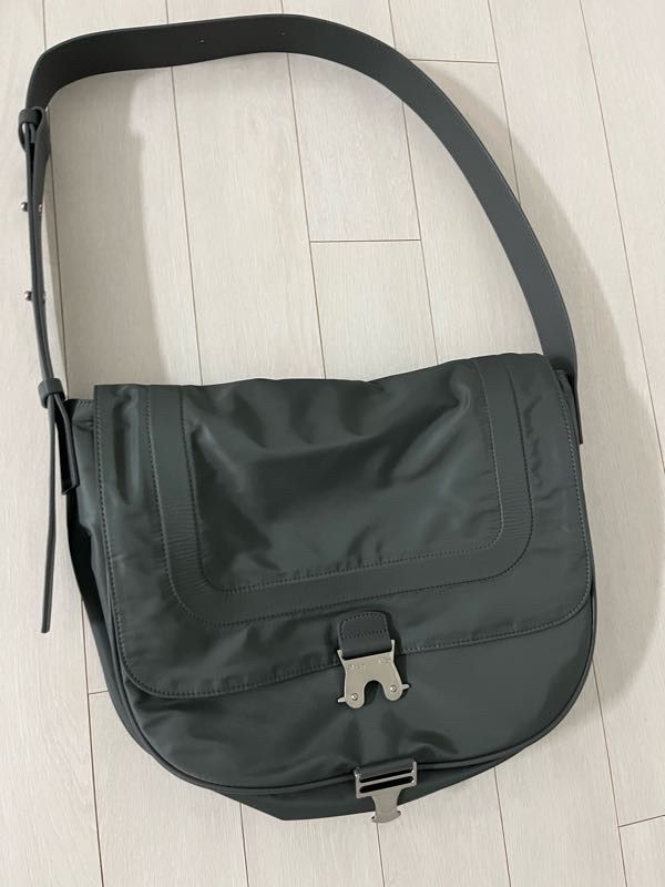 MUSINSA | MATIN KIM BIG BUCKLE BAG IN CHARCOAL