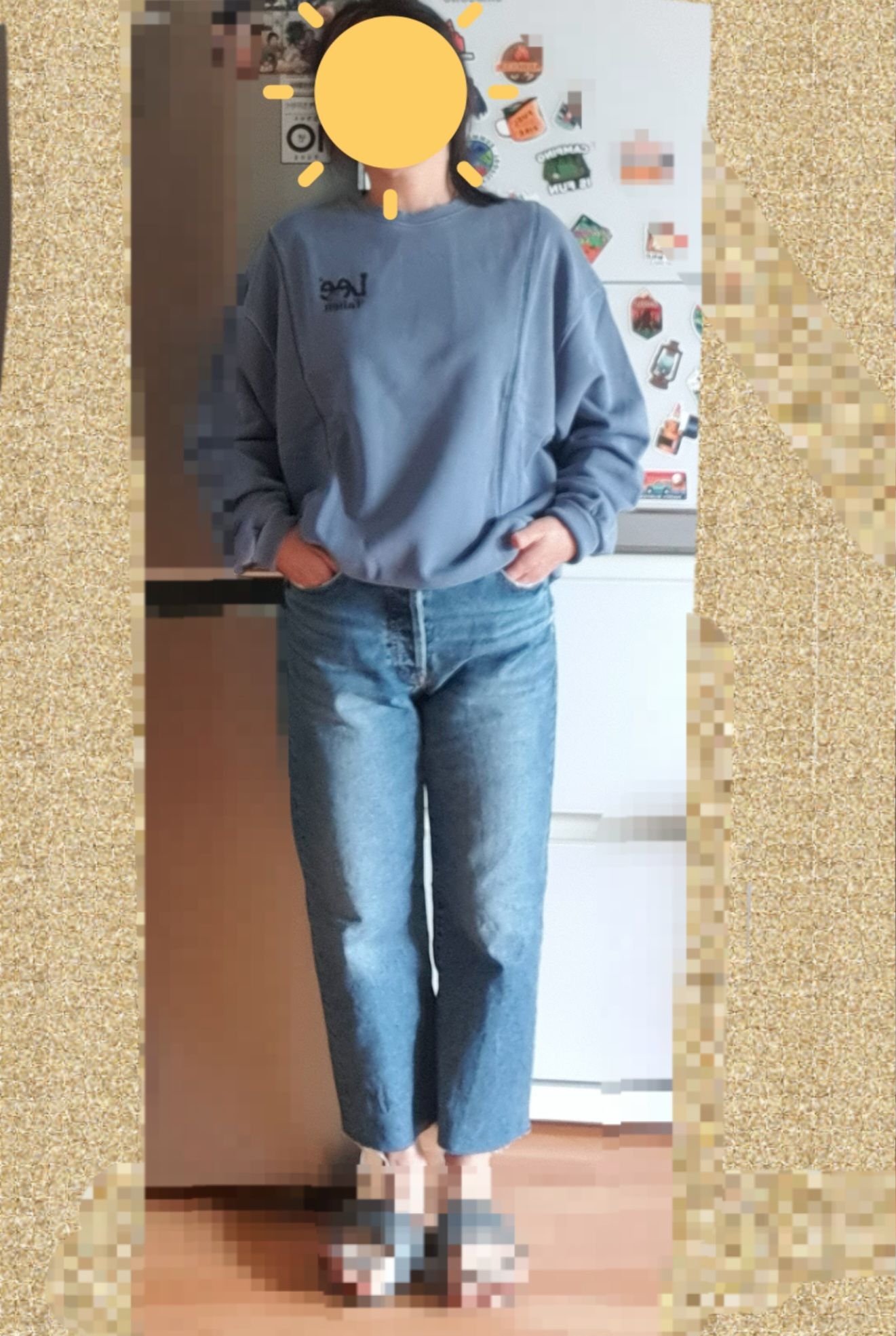 ★関税込★FALLETT★[FallettXLee]Pigment Topstitch Sweatshirt MUSINSA | FALLETT [FallettXLee] Pigment Topstitch Sweatshirt