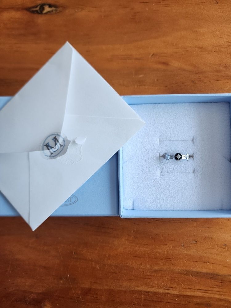 MUSINSA | MUSEE.ART Cross Angle Flower Miss Ring-Lavender
