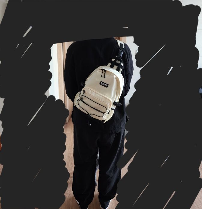 MUSINSA | KIRSH Pocket Technical Sling Bag [Ivory]