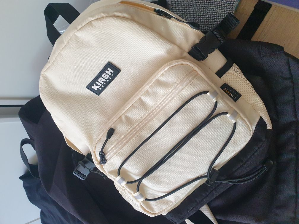MUSINSA | KIRSH Pocket Technical Sling Bag [Ivory]