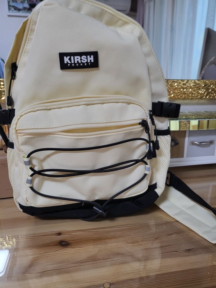 MUSINSA | KIRSH Pocket Technical Sling Bag [Ivory]