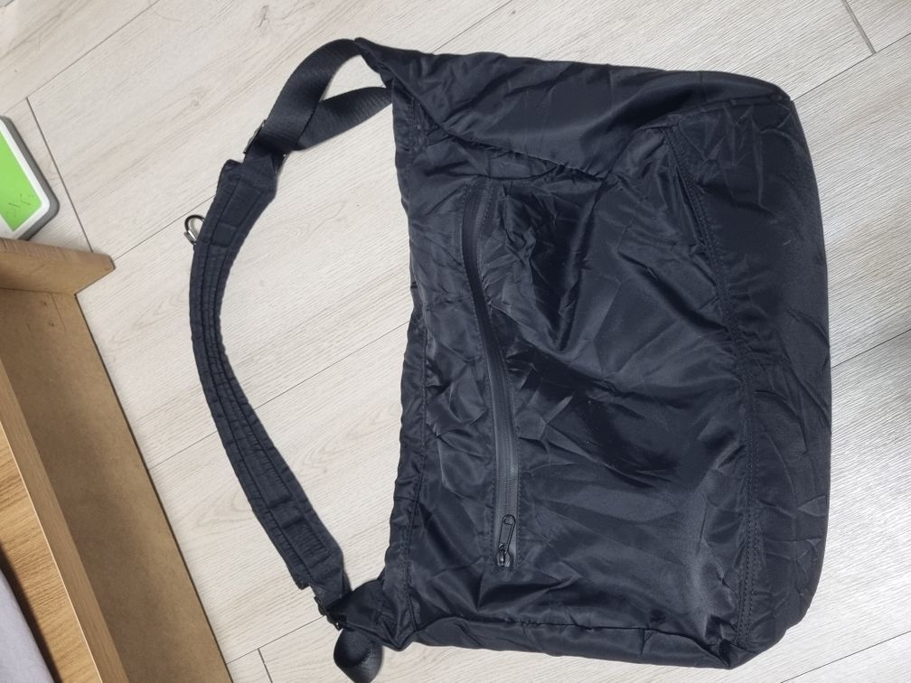 MUSINSA | HAH ARCHIVE Ark Messenger Bag (Crease Black)