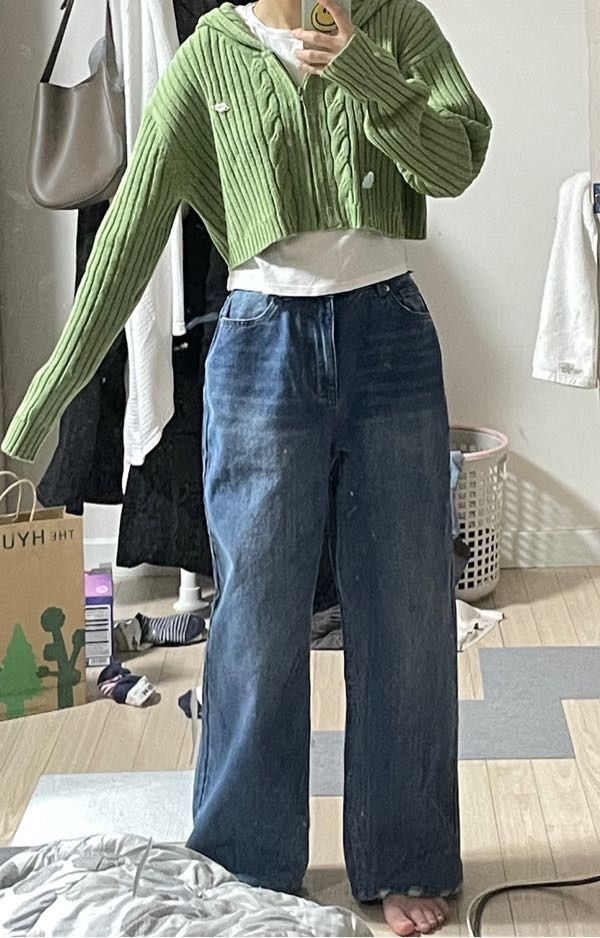 MUSINSA | ORDINARY HOLIDAY Wide denim pants [SKY BLUE]