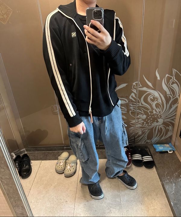 MUSINSA | SATUR Lawton All Day Track Zip Up Jacket Caviar Black