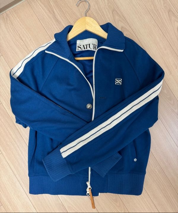 MUSINSA公式 | SATUR Lawton All Day Track Zip Up Jacket Resort Blue