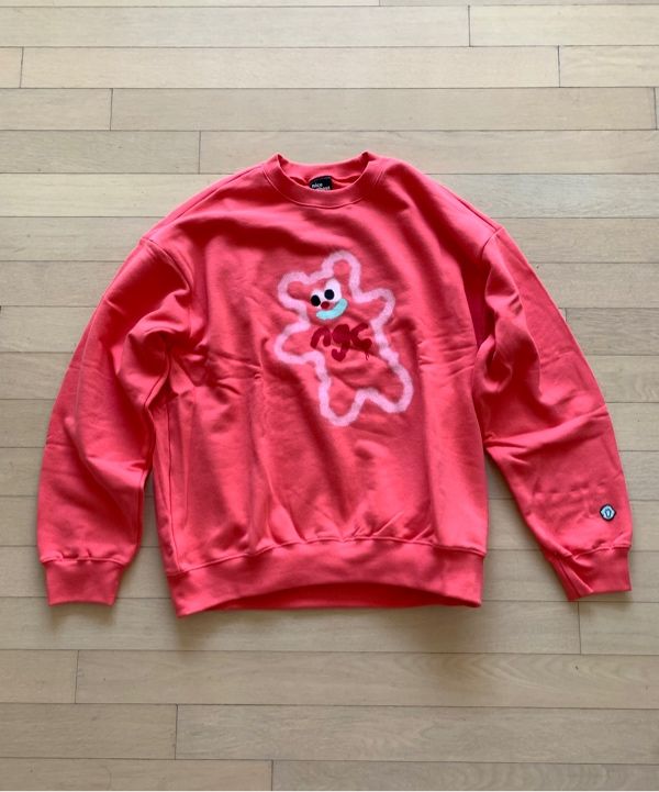 [ NICE GHOST CLUB]★SPRAY PRINT SWEATSHIRTS MUSINSA | NICE GHOST CLUB SPRAY PAINT LOGO HOODIE_OATMEAL