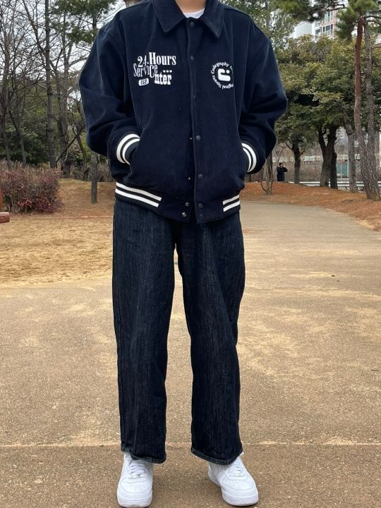 ホシ着用●CODEGRAPHY●CORDUROY INK SYMBOLS VARSITY JACKET org.jpg
