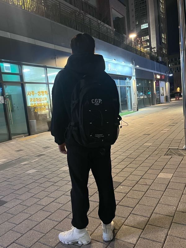 MUSINSA | Codegraphy CGP Arch Logo Backpack_Black