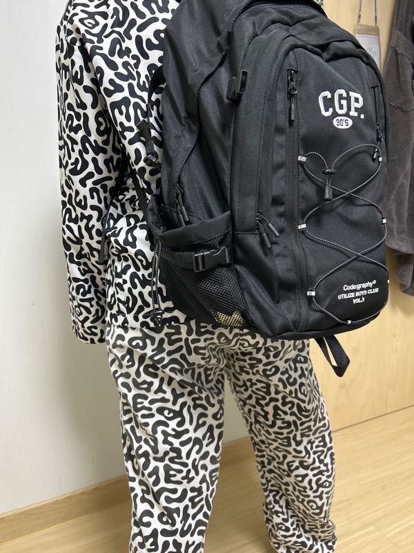 MUSINSA | Codegraphy CGP Arch Logo Backpack_Black