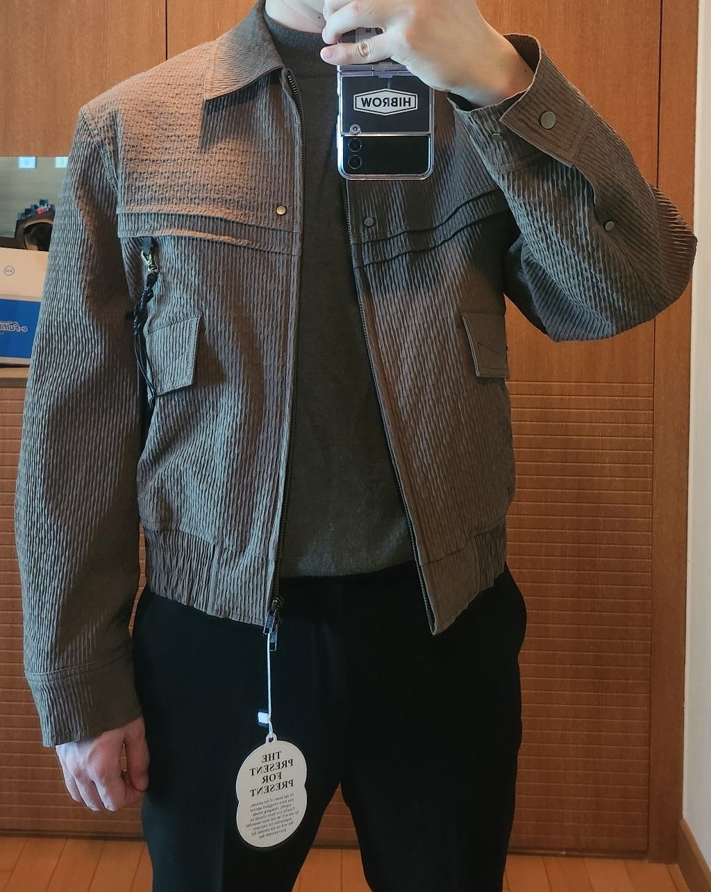 MUSINSA公式 | LMOOD ダスティウェスタンブルゾンジャケットカーキ