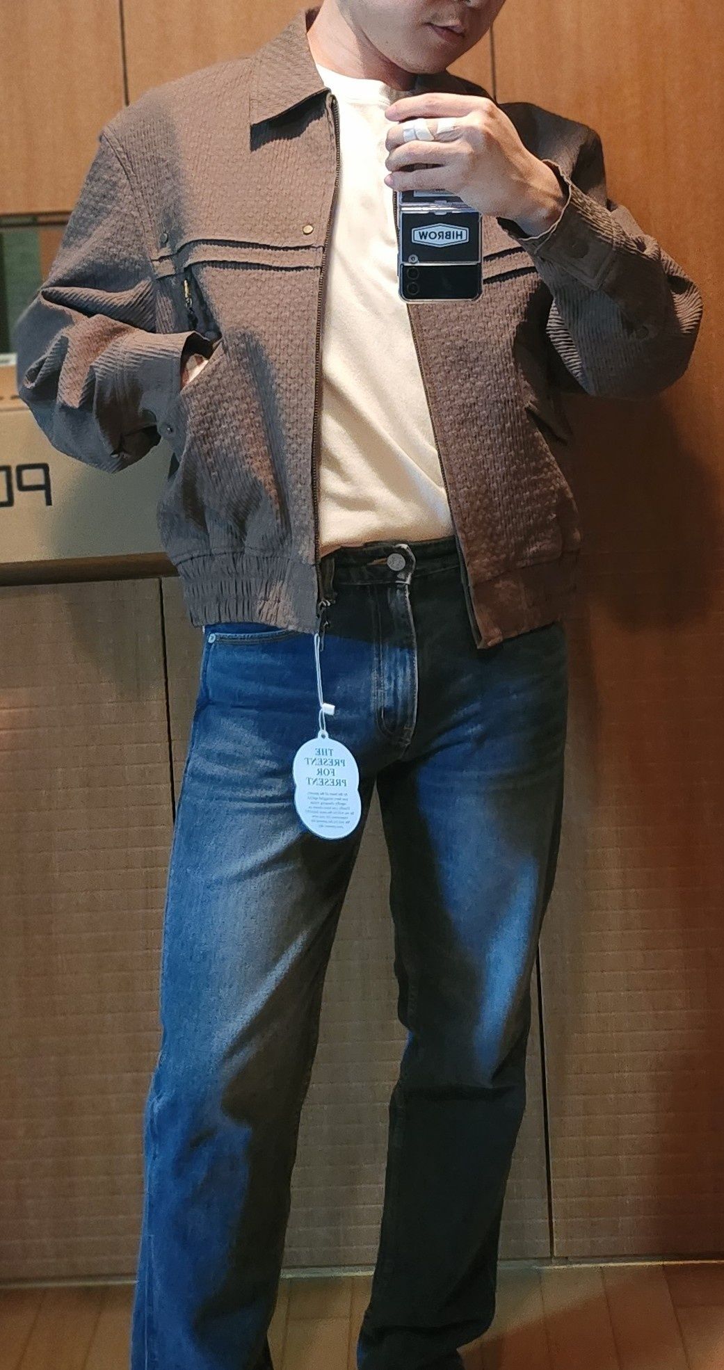 MUSINSA公式 | LMOOD ダスティウェスタンブルゾンジャケットカーキ