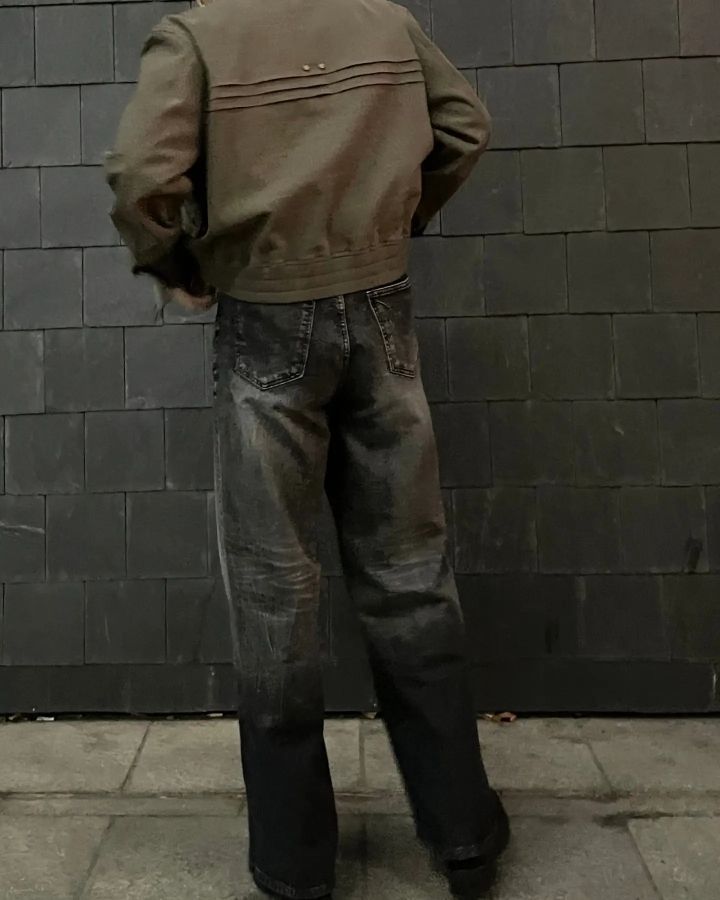 MUSINSA公式 | LMOOD ダスティウェスタンブルゾンジャケットカーキ