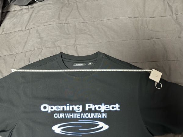 MUSINSA公式 | OPENING PROJECT Identity T Shirt - Black