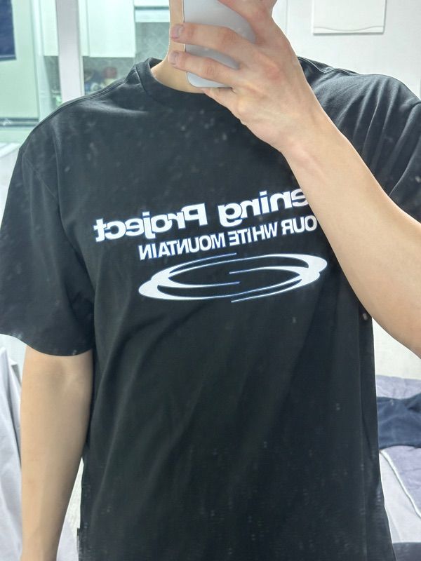 MUSINSA公式 | OPENING PROJECT Identity T Shirt - Black