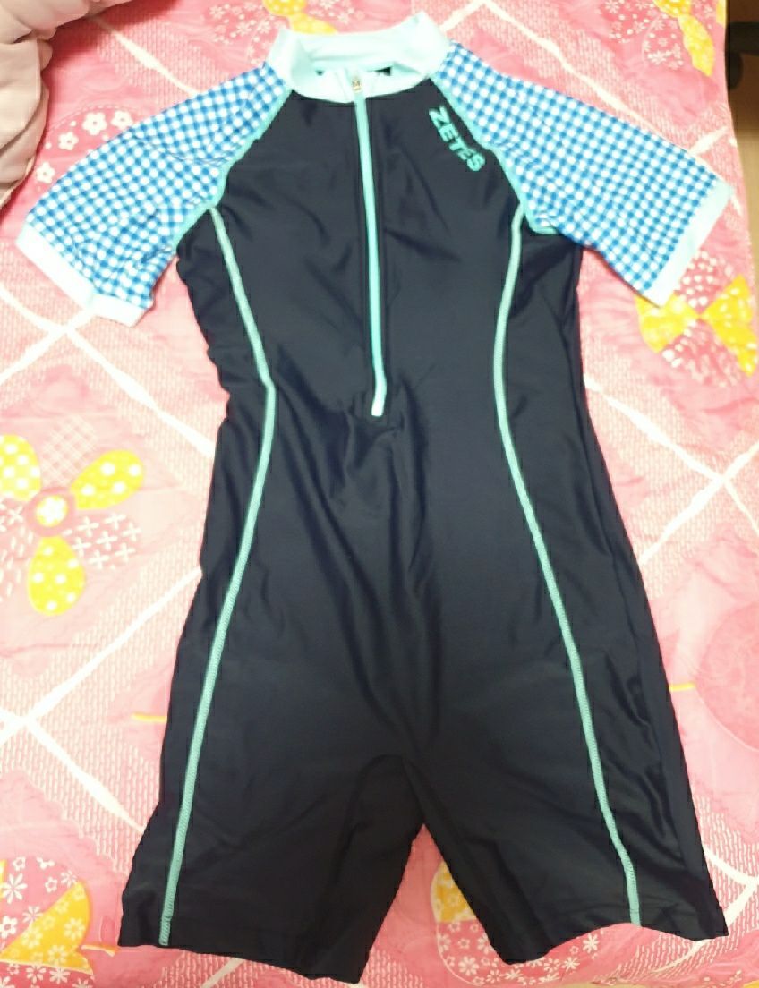 MUSINSA公式 | ZETES Girls' all-in-one zip-up short sleeve