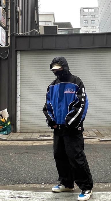 [RETRIEVER CLUB]23FW●UNISEX●NASCAR JACKET MUSINSA | RETRIEVER CLUB NASCAR JACKET [BLUE]
