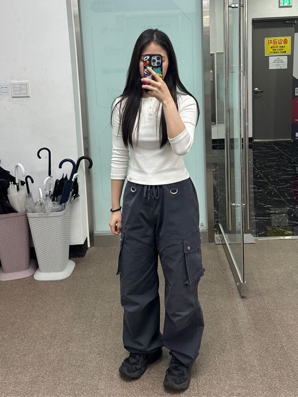 ◆GLOWNY◆ 34 BUTTON FLY TEE GRAY 23T0013 MUSINSA | GLOWNY 3/4 BUTTON FLY TEE (WHITE)