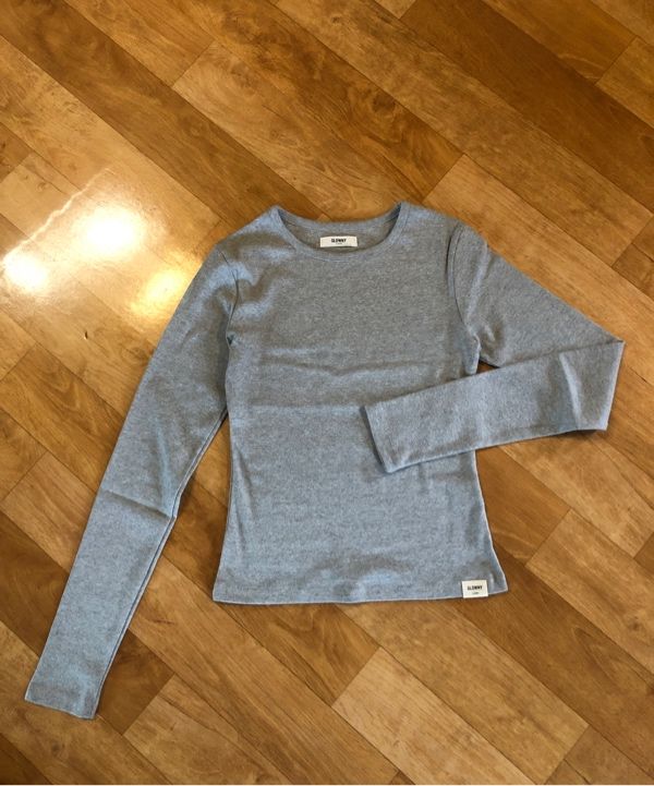 MUSINSA | GLOWNY G CLASSIC LONG SLEEVE (GRAY)