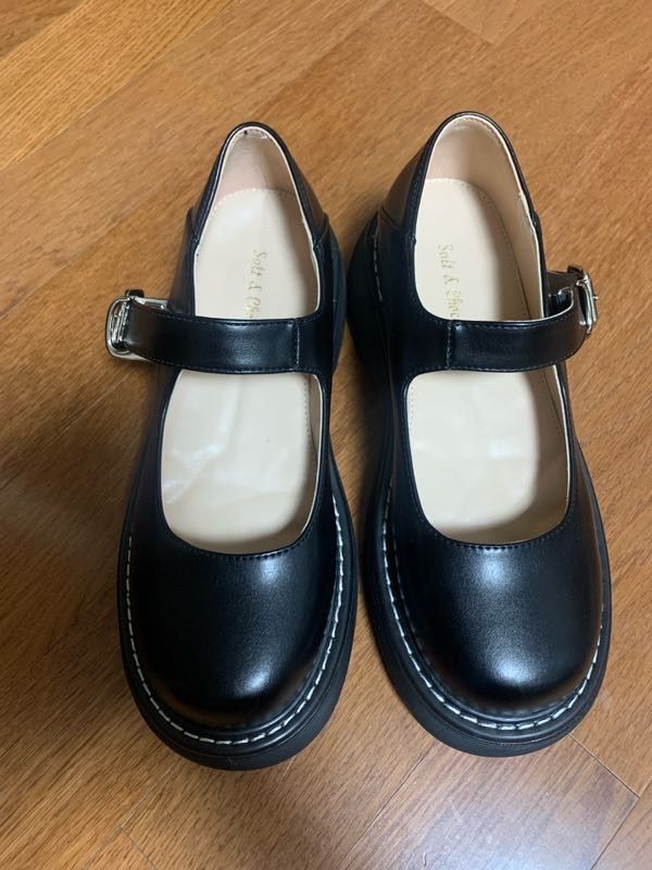 ドレスシューズ・革靴・ビジネスシューズ ^SALT&CHOCOLATE^ Round Toe Stitch Mary Jane Flat 412315004 4 MUSINSA | SALT AND CHOCOLATE Round Toe Stitch Mary Jane