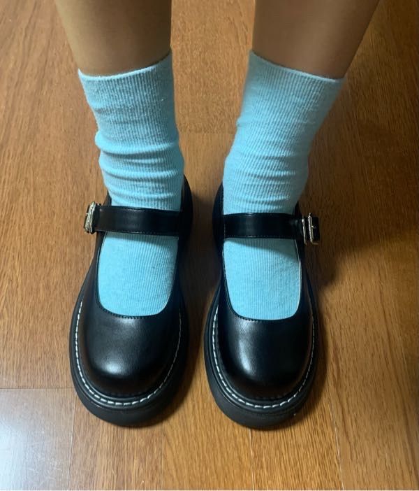 MUSINSA | SALT AND CHOCOLATE Round Toe Stitch Mary Jane