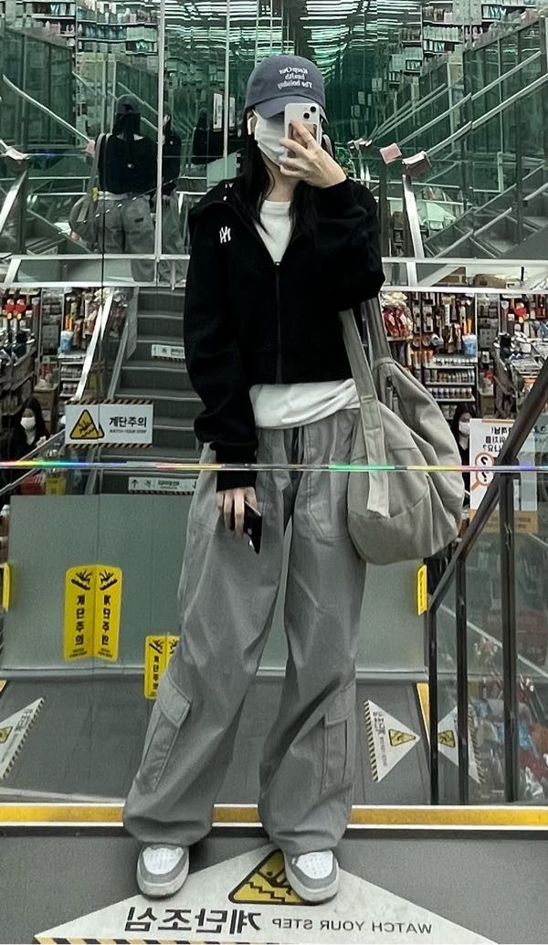 ★SCULPTOR★ Openwork Stitch Carpenter Pants Charcoal SC23S4 MUSINSA | SCULPTOR Openwork Stitch Carpenter Pants Charcoal