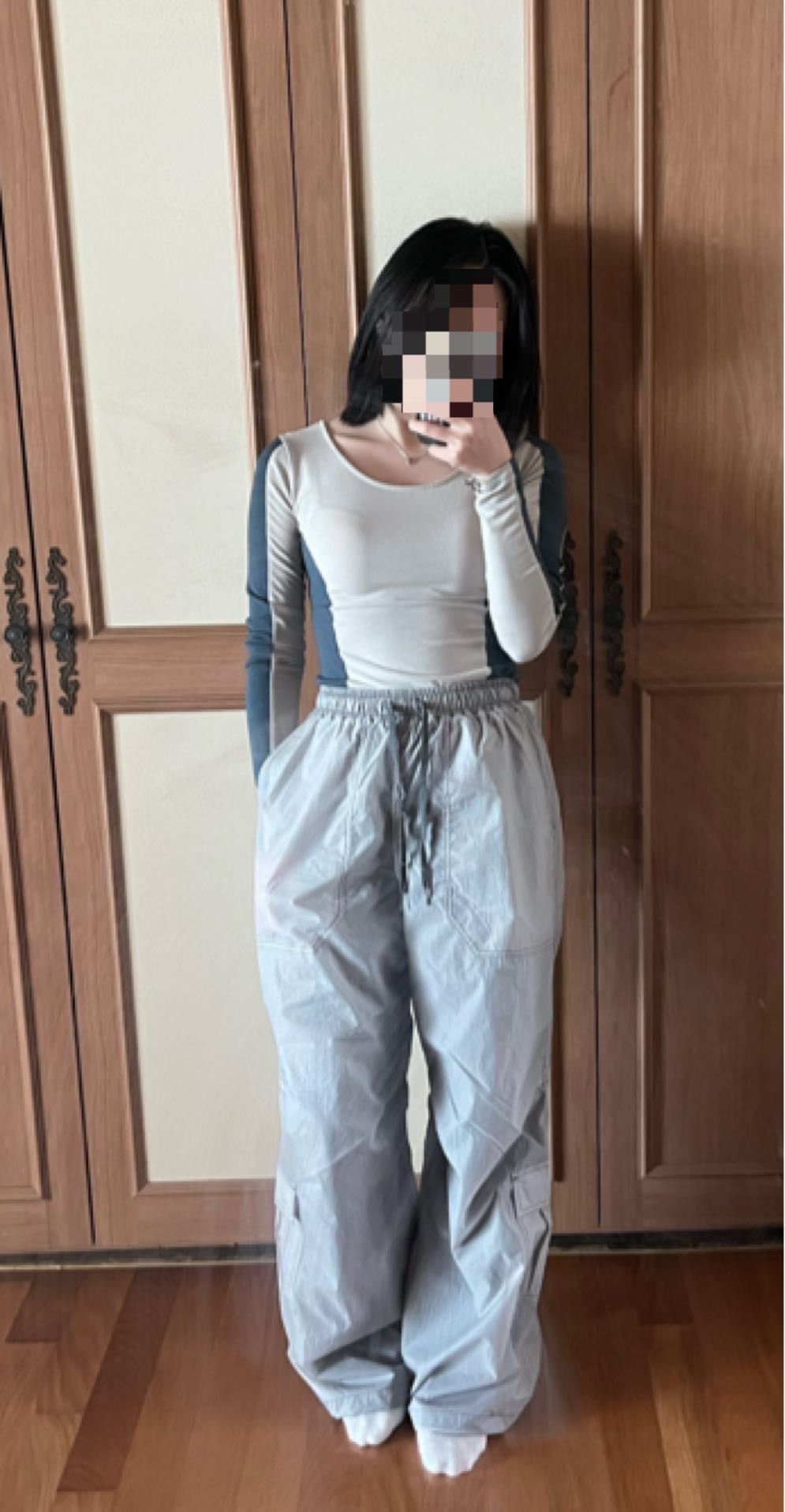 ★SCULPTOR★ Openwork Stitch Carpenter Pants Charcoal SC23S4 MUSINSA | SCULPTOR Openwork Stitch Carpenter Pants Charcoal