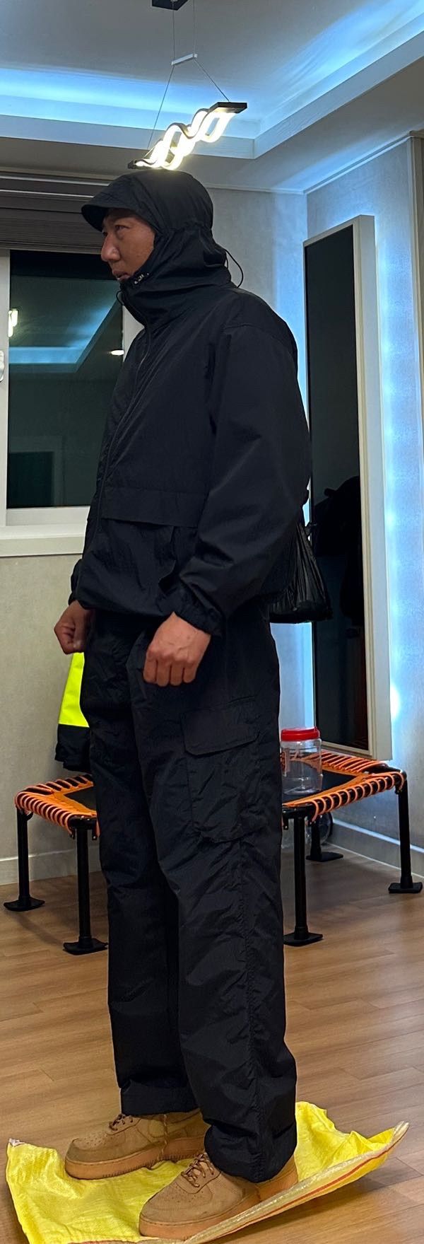 MUSINSA | DIMITRI BLACK VLAD Waterproof Wide Cargo Pants_Black