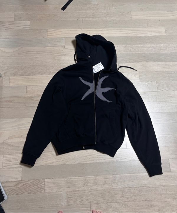 MUSINSA | THE COLDEST MOMENT TCM starfish hooded zip-up (black)