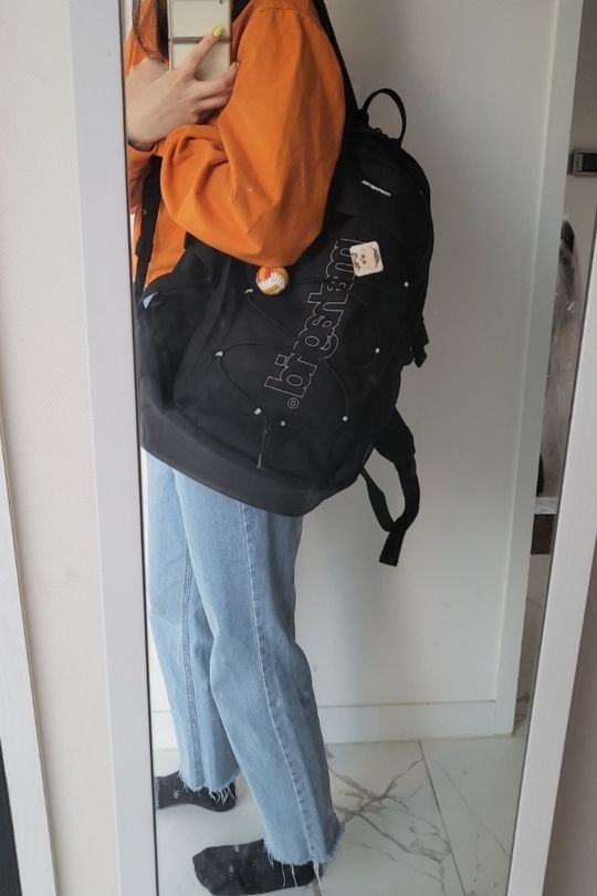 【mahagrid】25SS★ DENIM PRINTED GYM SACK DENIM PRINTED GYM SACK[BLUE] - MAHAGRID