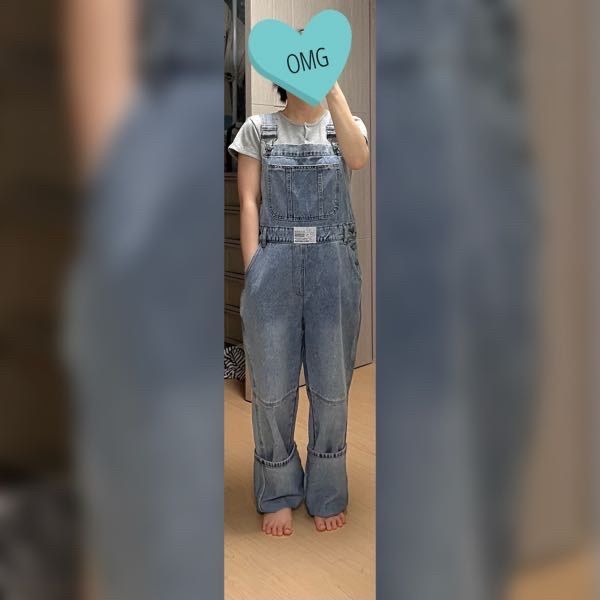 MUSINSA | FANCY CLUB [NF] Youth denim overall (DARK BLUE)_