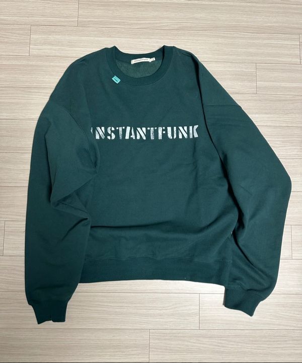MUSINSA | INSTANTFUNK Standard Logo Sweatshirt - Green