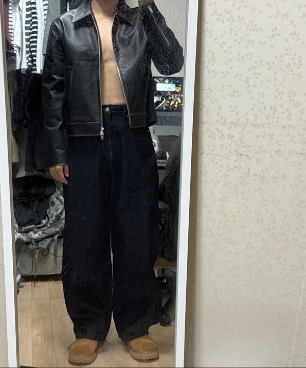MUSINSA | DOFFJASON Washed Leather Heritage Single Jacket