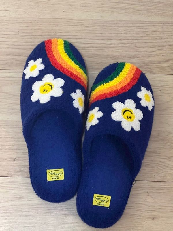 MUSINSA | WIGGLE WIGGLE Terry Home Slipper - Rainbow