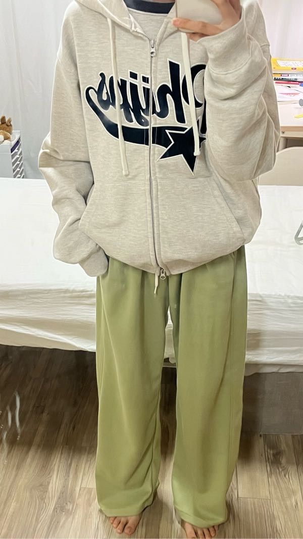 MUSINSA | PHYPS STAR TAIL HOODIE ZIP UP_GRAY