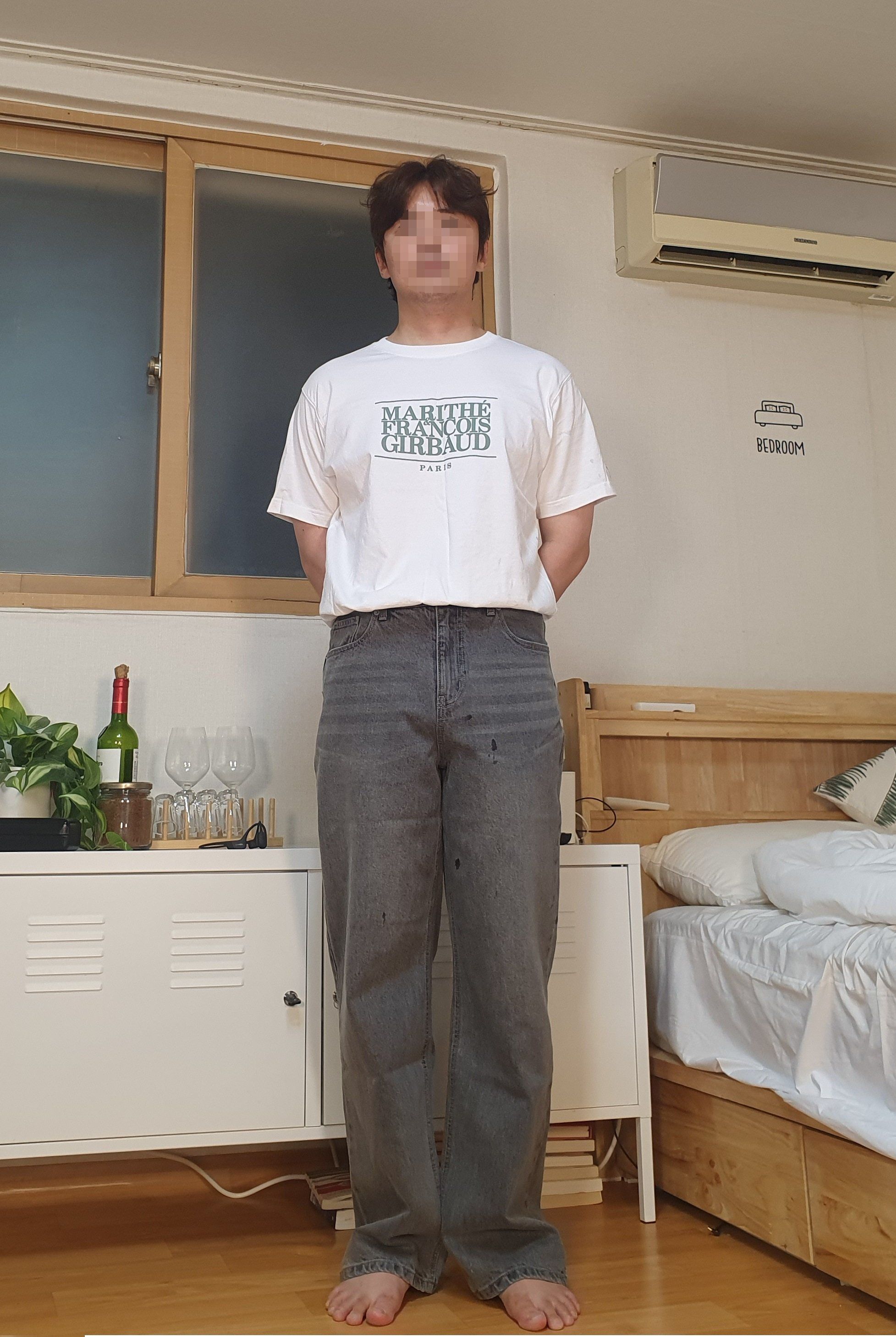 MUSINSA | MUSINSA STANDARD CALIK wide denim pants [gray]