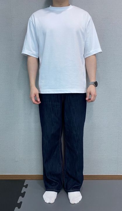 MUSINSA | MUSINSA STANDARD Linen-like wide denim pants [cream]