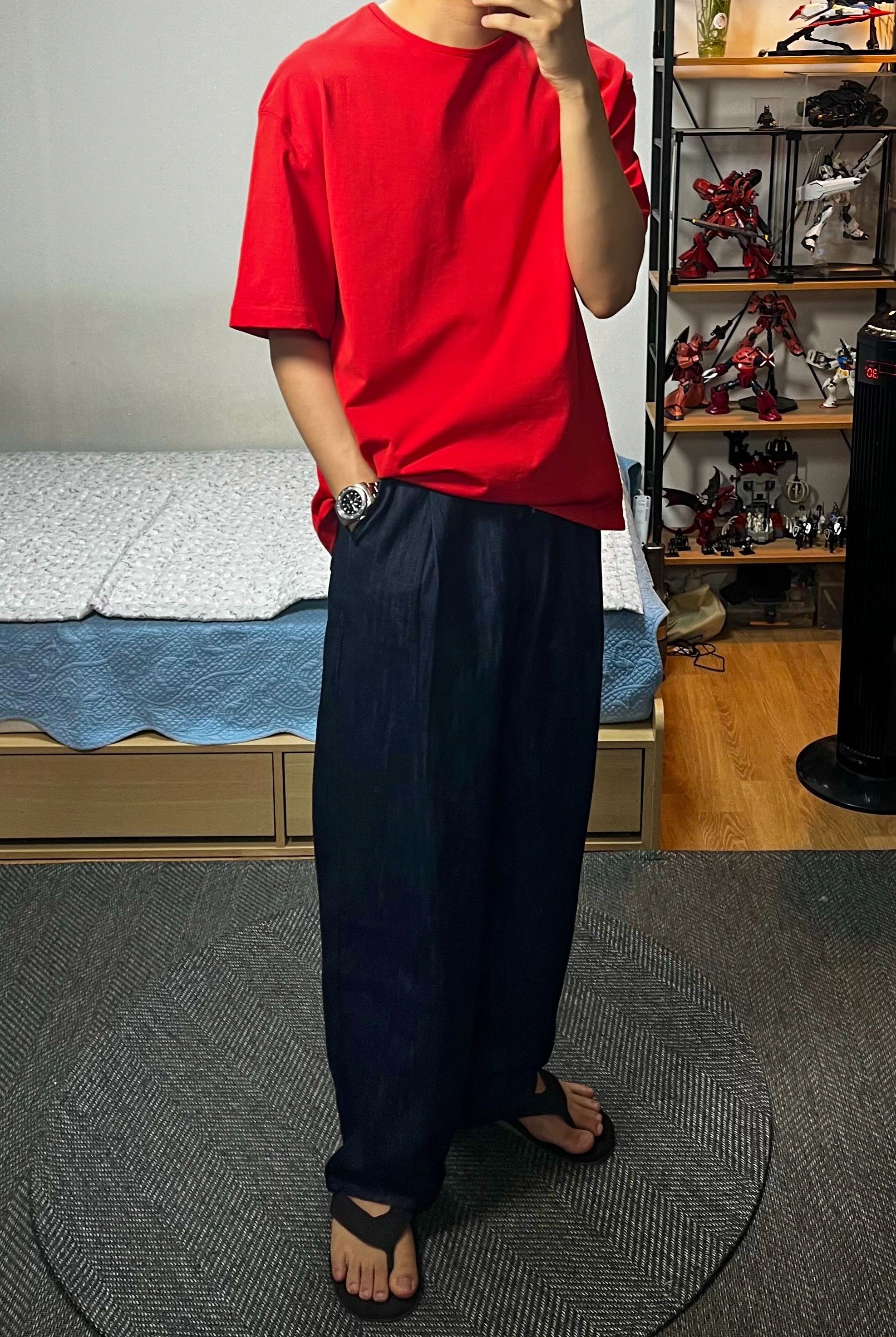 ★MUSINSA STANDARD★ Linen-like semi-balloon denim pants was MUSINSA | MUSINSA STANDARD Linen-like semi-balloon denim