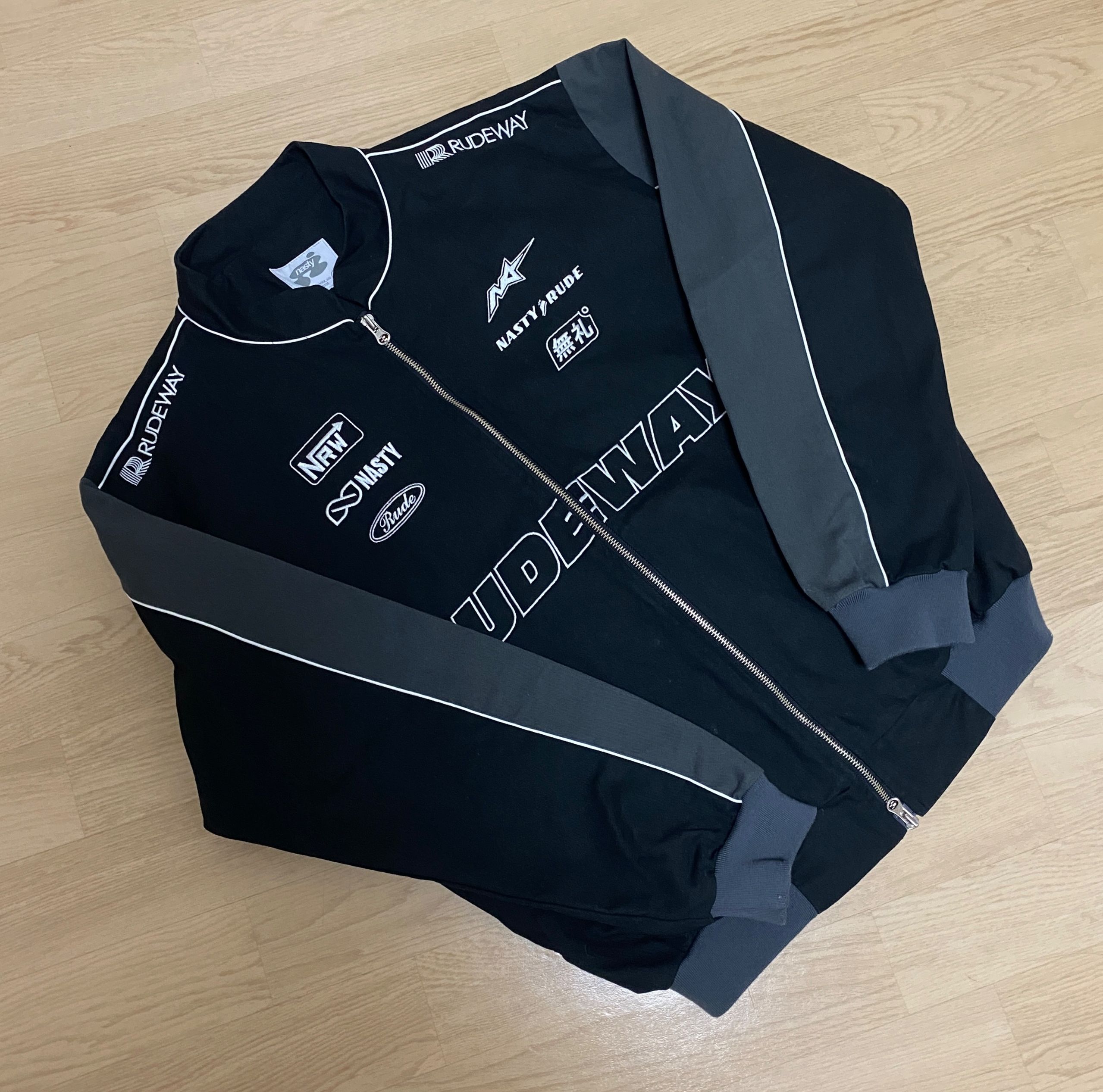 MUSINSA | NASTYKICK [NK] Yobbo Racing Jacket (Black)_K23QA119