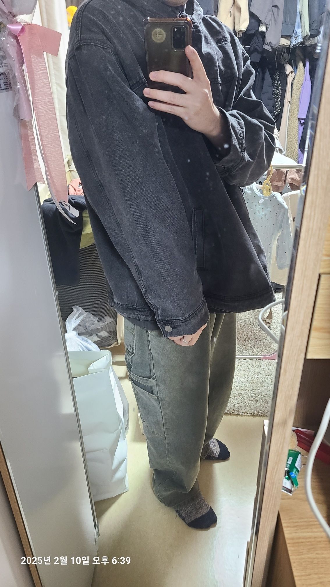 ジャケット [NICEGHOSTCLUB]DENIM PULL OVER JACKET_BLACK(NG2DSUD122A) MUSINSA公式 | NICE GHOST CLUB DENIM PULL OVER JACKET_BLACK