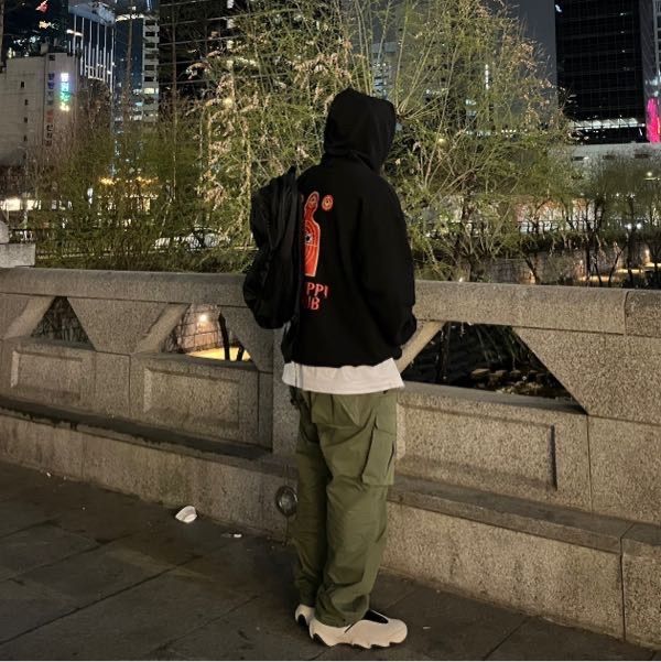 MUSINSA | GRAILZ GUN CLUB GRAPHIC HOODIE [BLACK]