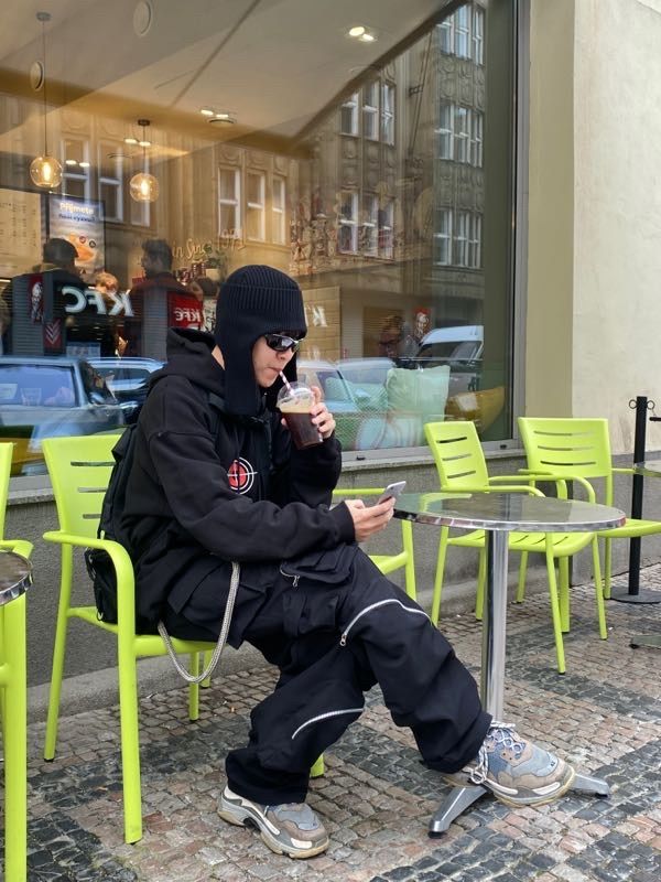 MUSINSA | GRAILZ GUN CLUB GRAPHIC HOODIE [BLACK]