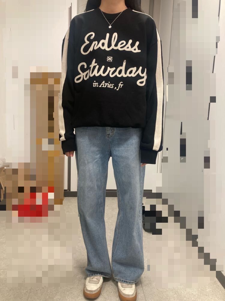 MUSINSA | SATUR Endless Saturday Sweatshirt Classic Black