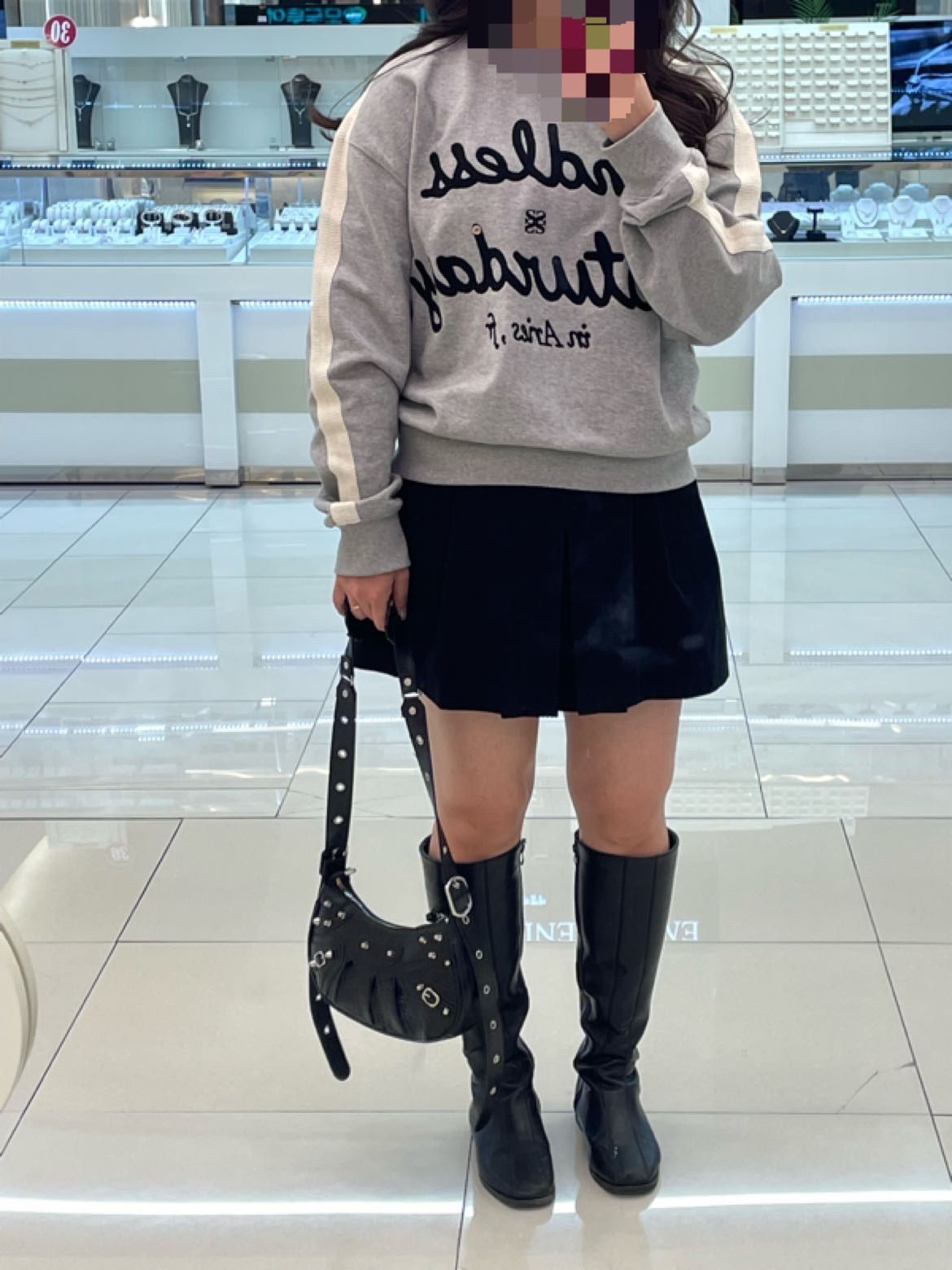 MUSINSA | SATUR Endless Saturday Sweatshirt Classic Black
