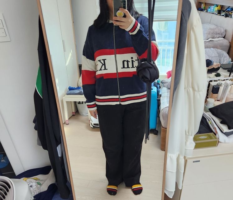 【専用】Matin kim SPELL COLLAR ZIP CARDIGAN MUSINSA公式 | MATIN KIM SPELL COLLAR ZIP CARDIGAN IN NAVY