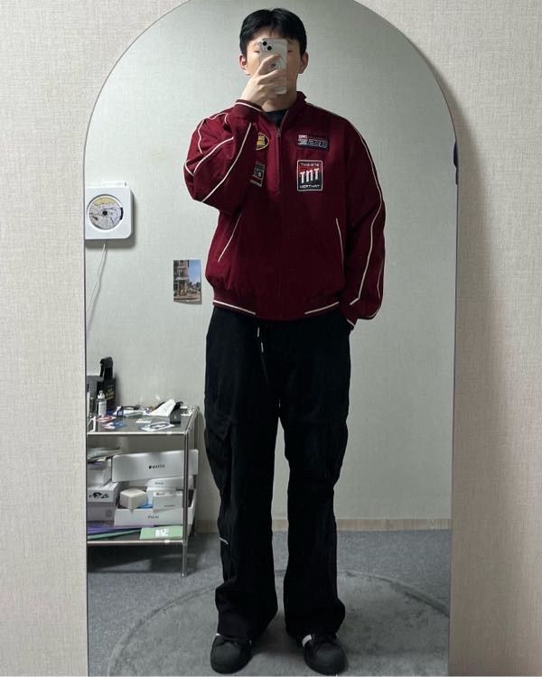 MUSINSA公式 | thisisneverthat® TRC Racing Jacket Red