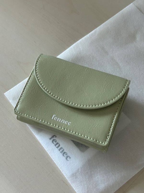 ●Fennec● CRINKLE HALFMOON MINI WALLET SAGE MINT FM1WT01SN MUSINSA | fennec CRINKLE HALFMOON MINI WALLET - SAGE MINT
