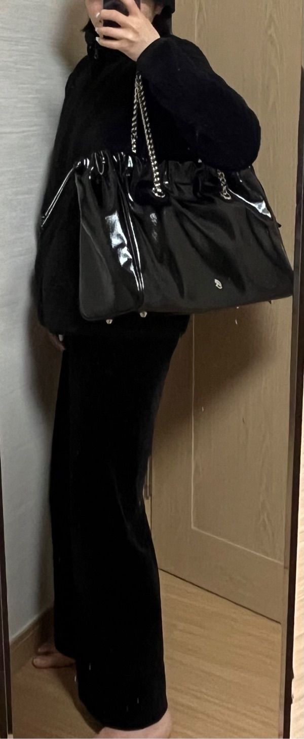 [BADGIGI] CH. SQUARE TRAWSTRING BAG ☆送料込☆ MUSINSA | BADGIGI Chain Square Trowstring Bag Black